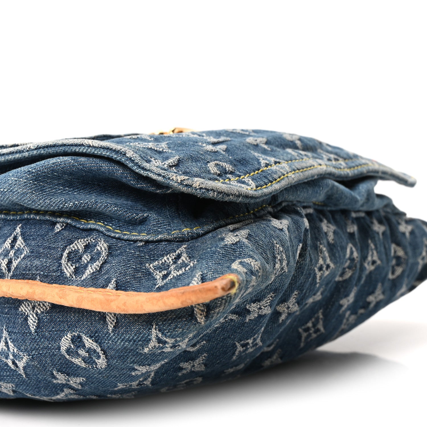 Louis Vuitton Monogram Denim Sac Plat Blue 8 of 10