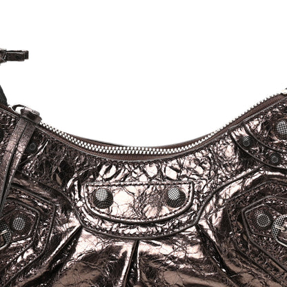 Balenciaga Metallic Agneau Arena Le Cagole Shoulder Bag XS Dark Bronze 9 of 11