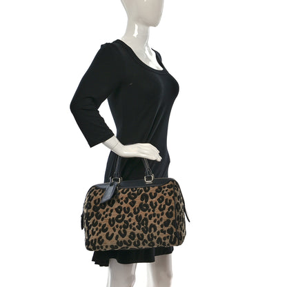Louis Vuitton Jacquard Velvet Leopard Print Stephen Sprouse Speedy 3 of 9