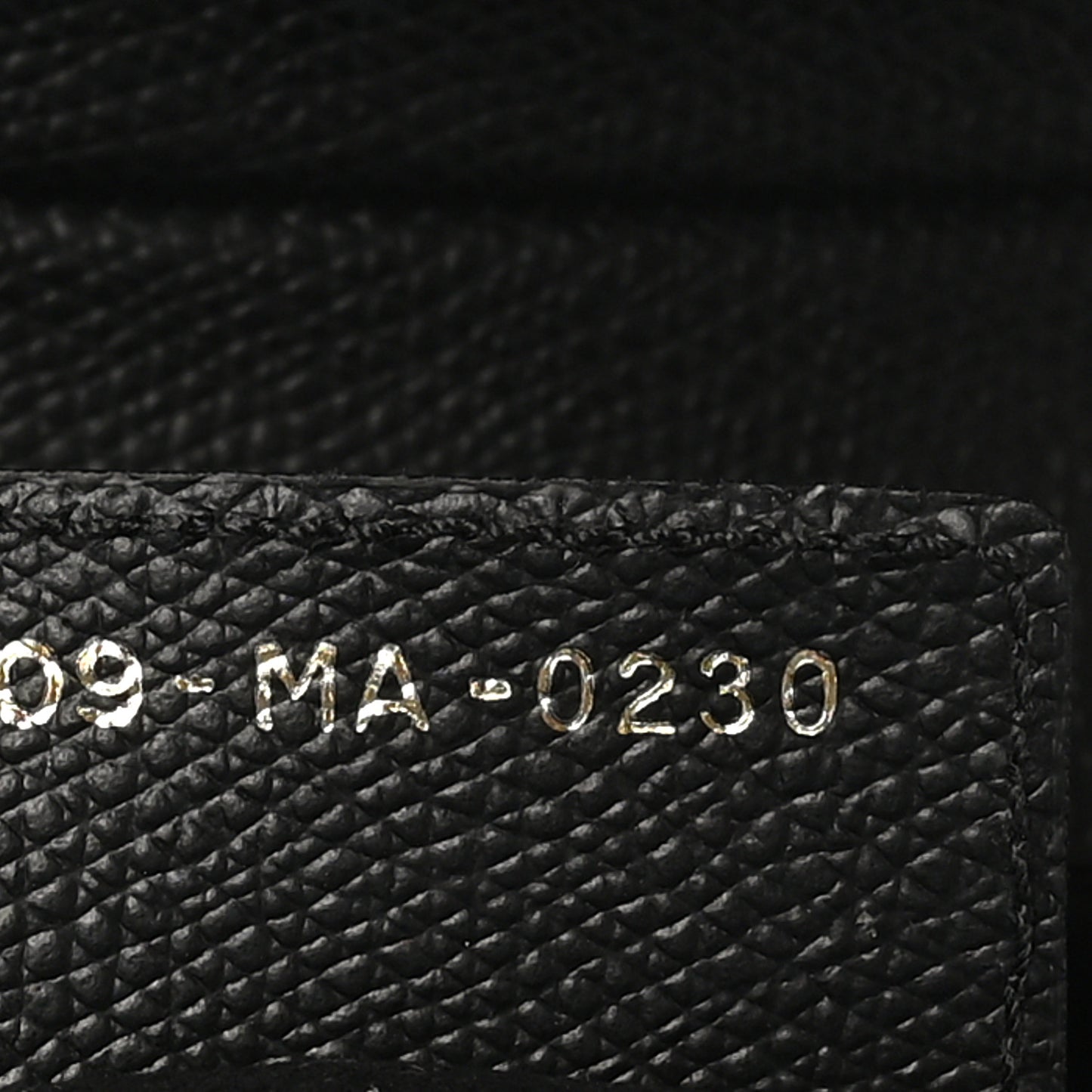 Grained Calfskin Saddle Bag Black