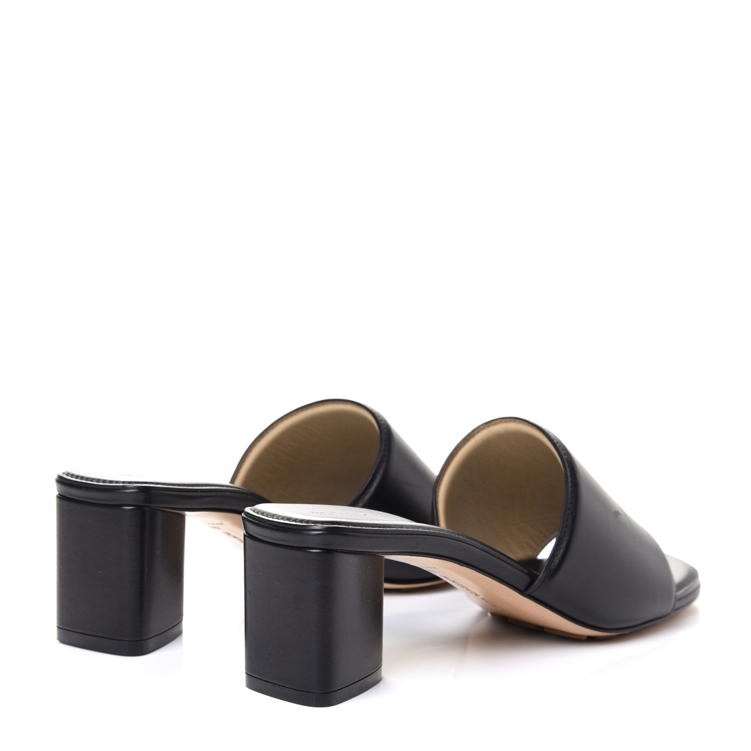 Bottega Veneta Calfskin Band Mule Sandals 39 Black 6 of 8