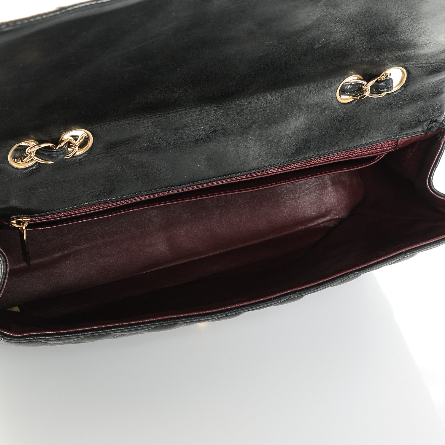 Chanel Lambskin Quilted Jumbo Single Flap Black 5 of 8