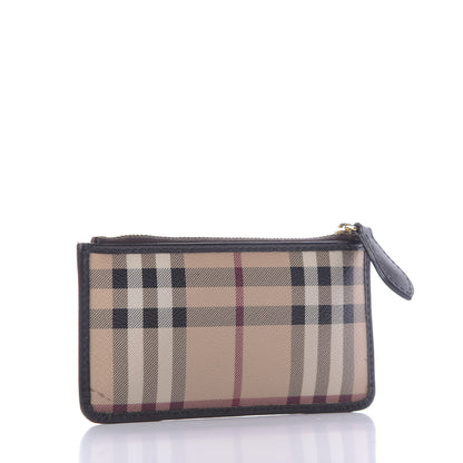 Burberry Haymarket Check Lindal Coin Case Chocolate 3 of 8
