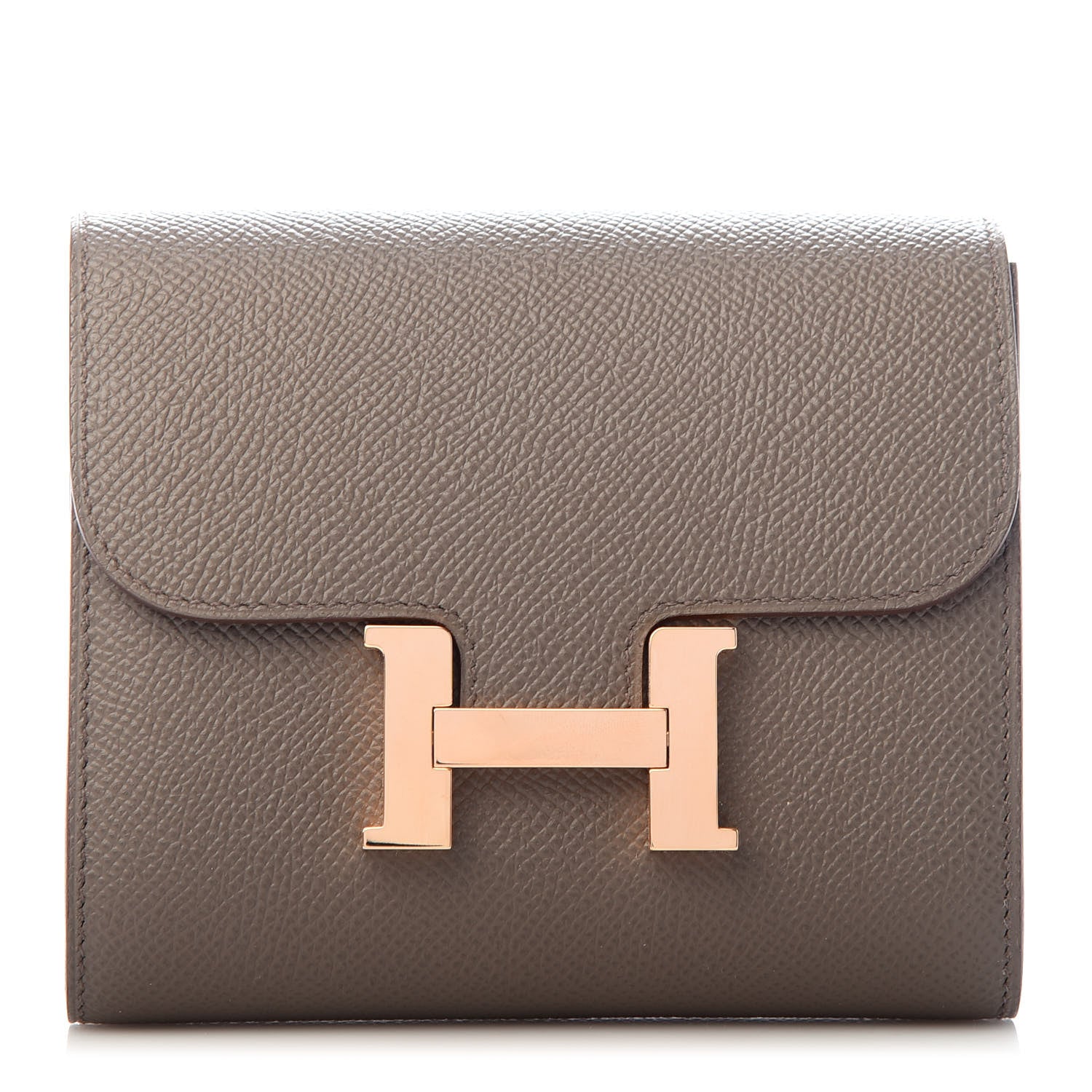 Hermes Epsom Constance Compact Passant Wallet Etain 1 of 6