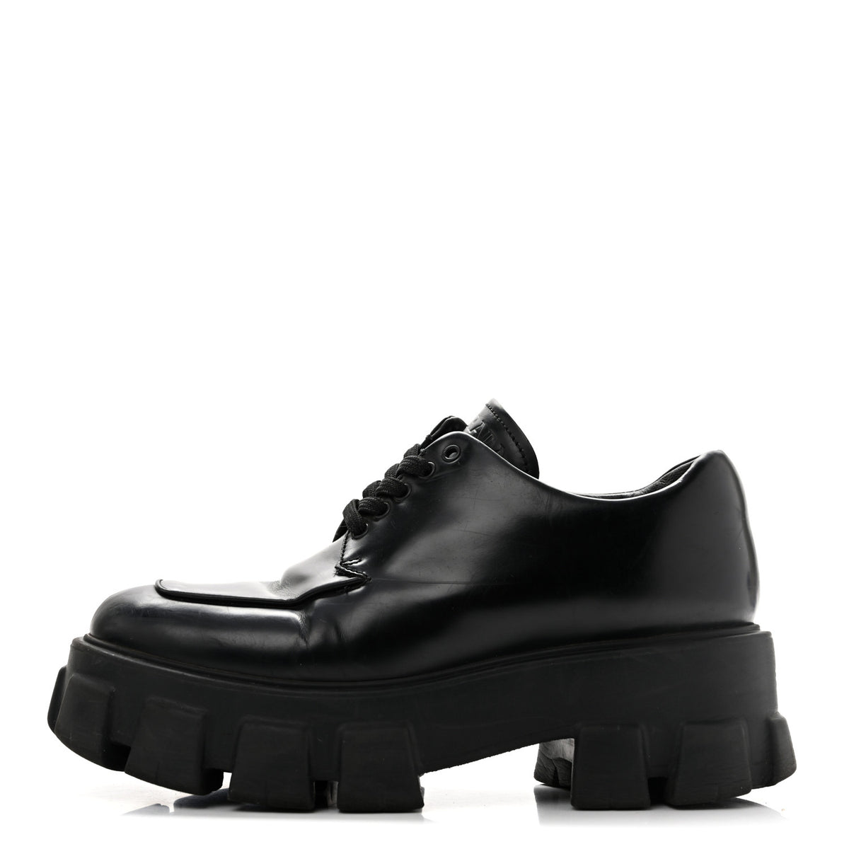 Spazzolato Rois Monolith 55mm Derby Loafers 38 Black