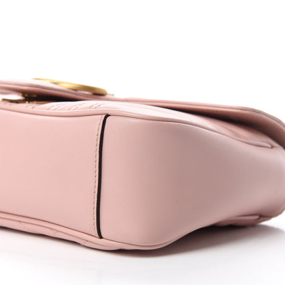 Gucci Calfskin Matelasse Small GG Marmont Shoulder Bag Perfect Pink 7 of 11