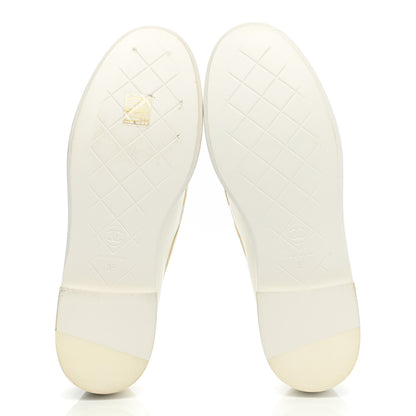 Chanel Lambskin Quilted CC Turnlock Loafers 39 White 5 of 10
