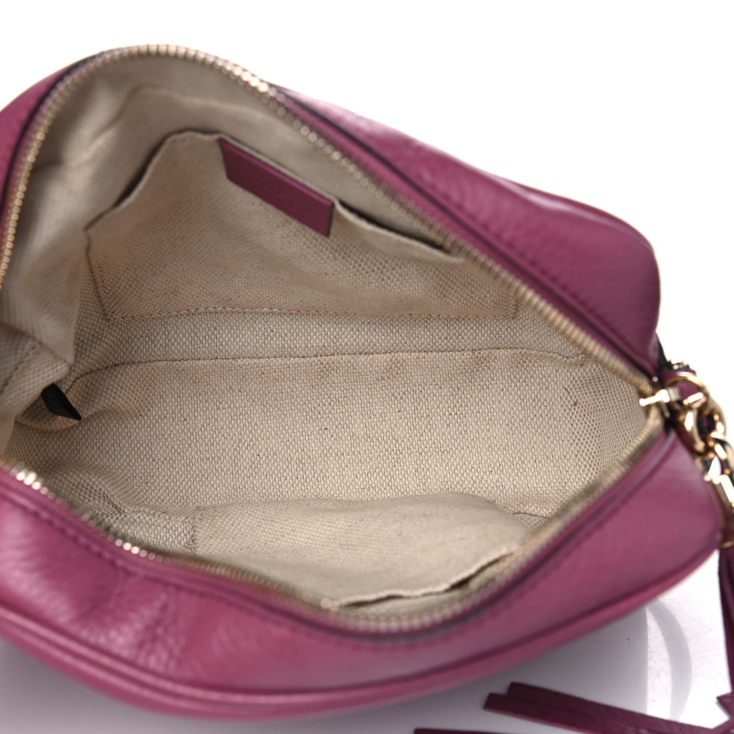 Gucci Pebbled Calfskin Small Soho Disco Bag Peonia Flower 4 of 4