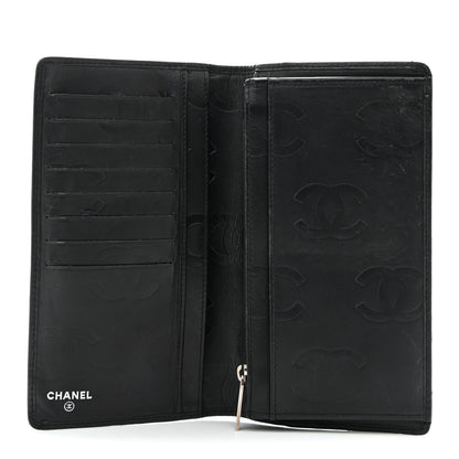 Chanel Calfskin Quilted Cambon Yen Wallet Black 5 of 9