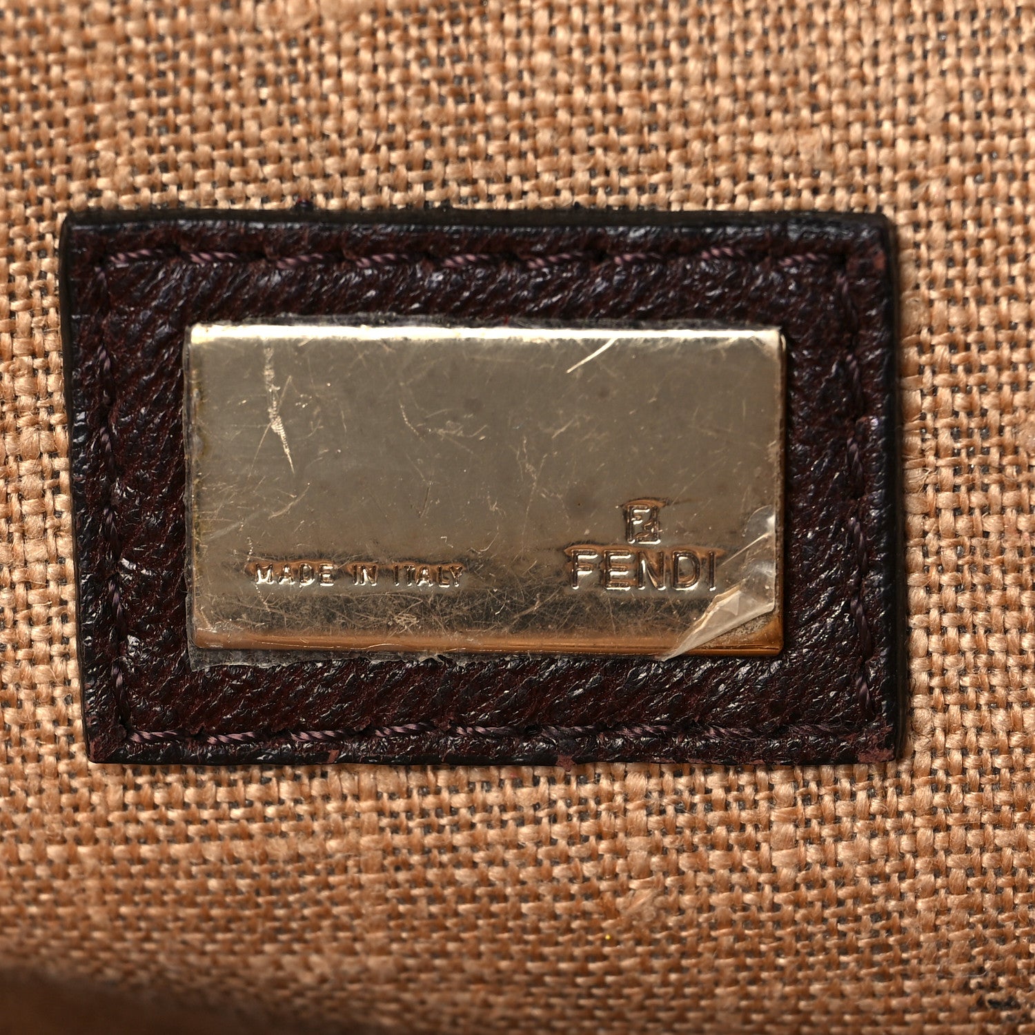 Fendi Zucca Nappa Nuvolata Vitello Tortuga Spy Bowler Tobacco Moro 5 of 5