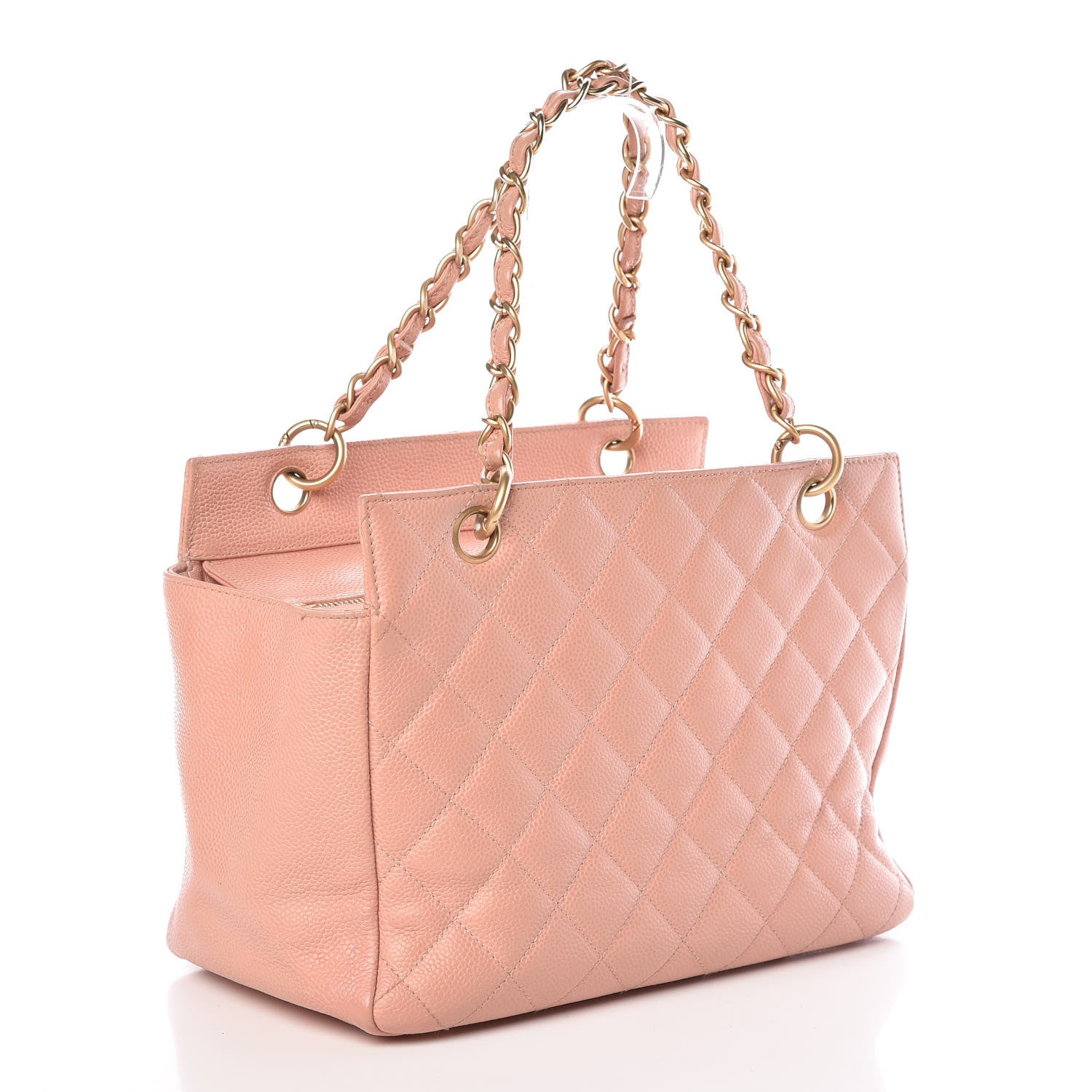 Chanel Caviar Quilted Petit Timeless Shopping Tote PTT Pink 3 of 16