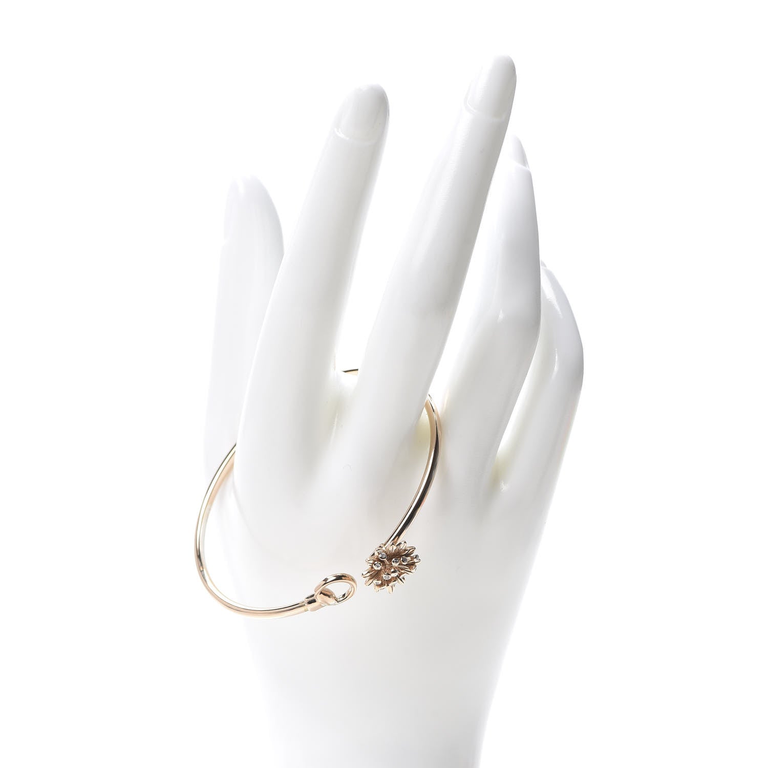 Gucci 18K Rose Gold Diamond Flora Bracelet 2 of 5