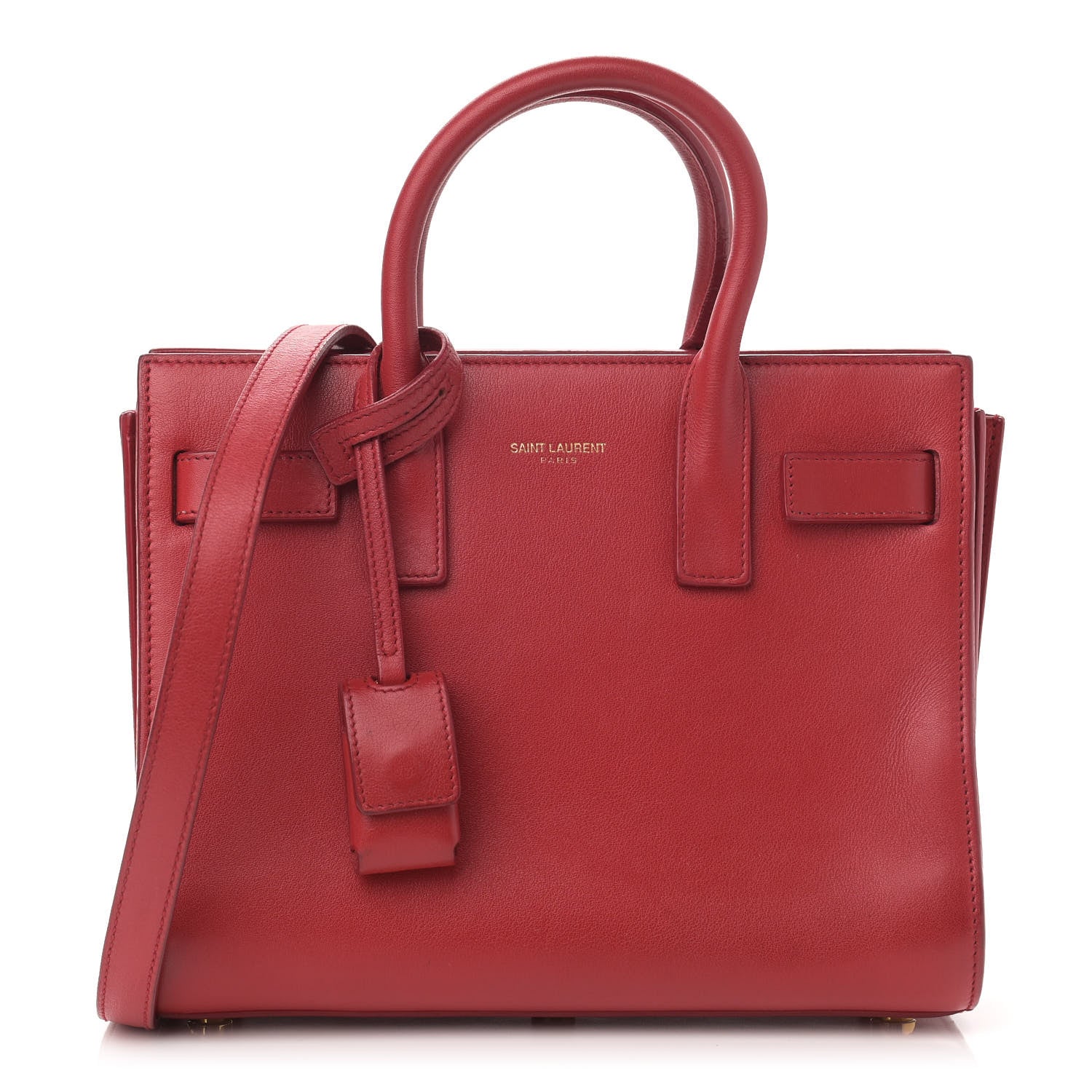 Saint Laurent Calfskin Nano Sac De Jour Lipstick Red 1 of 13