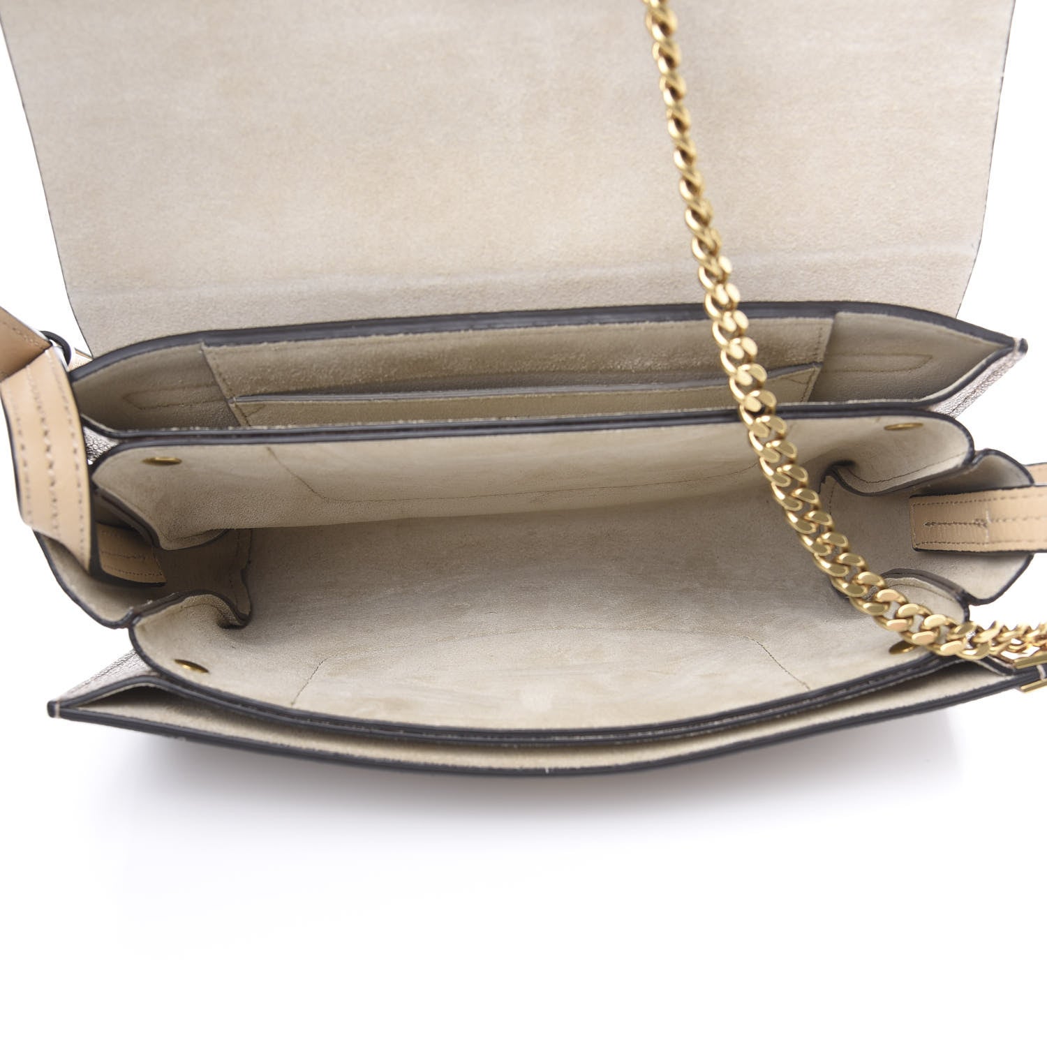 Chloe Metallic Goatskin Small Faye Shoulder Bag Gold 4 of 9