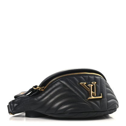 Louis Vuitton Calfskin Quilted New Wave Bumbag Black 4 of 9