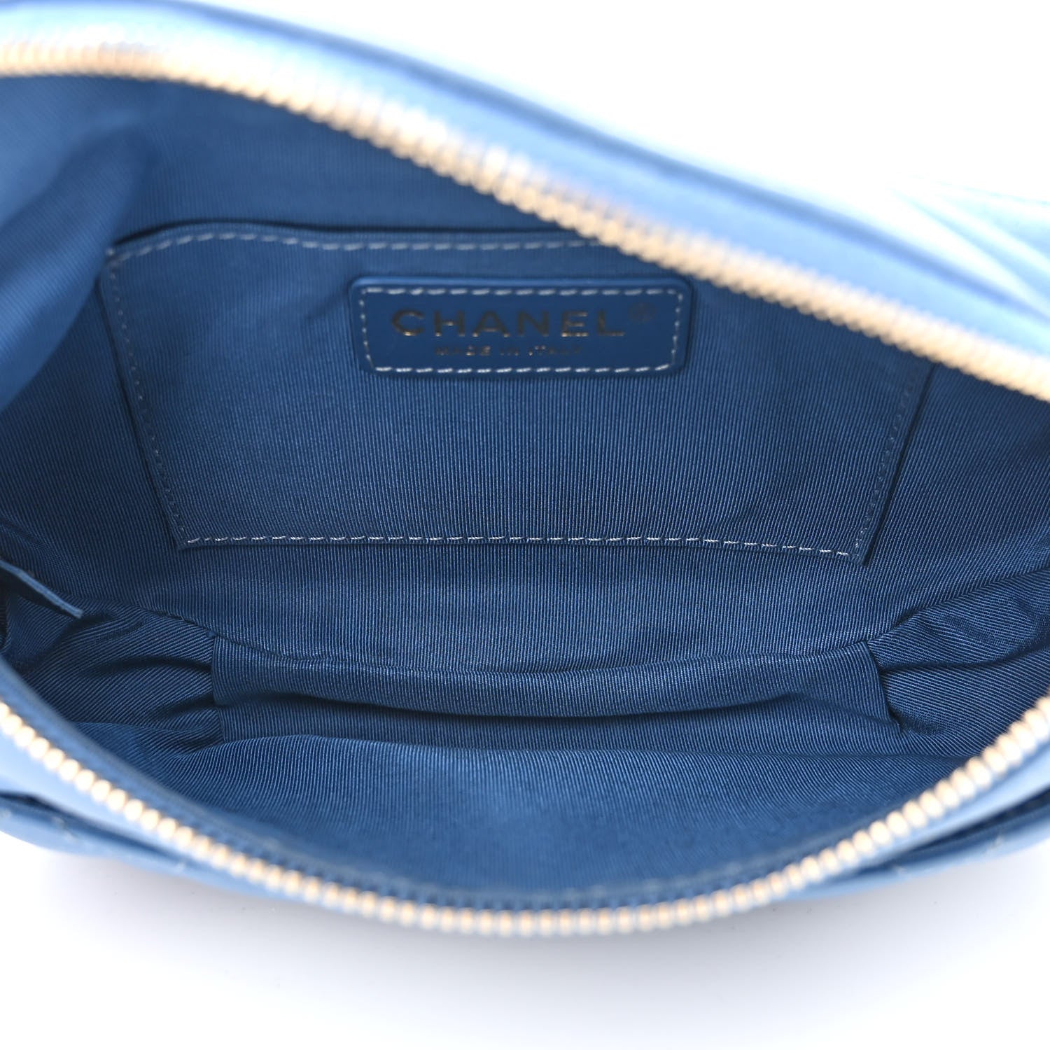 Chanel Lambskin Quilted Bi Waist Bag Fanny Pack Blue 5 of 17