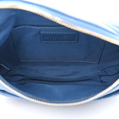 Chanel Lambskin Quilted Bi Waist Bag Fanny Pack Blue 5 of 17