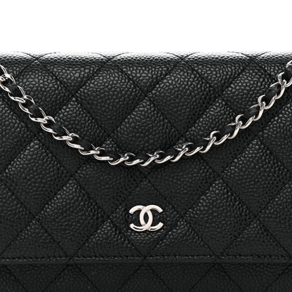 Chanel Caviar Quilted Wallet on Chain WOC Black 9 of 12