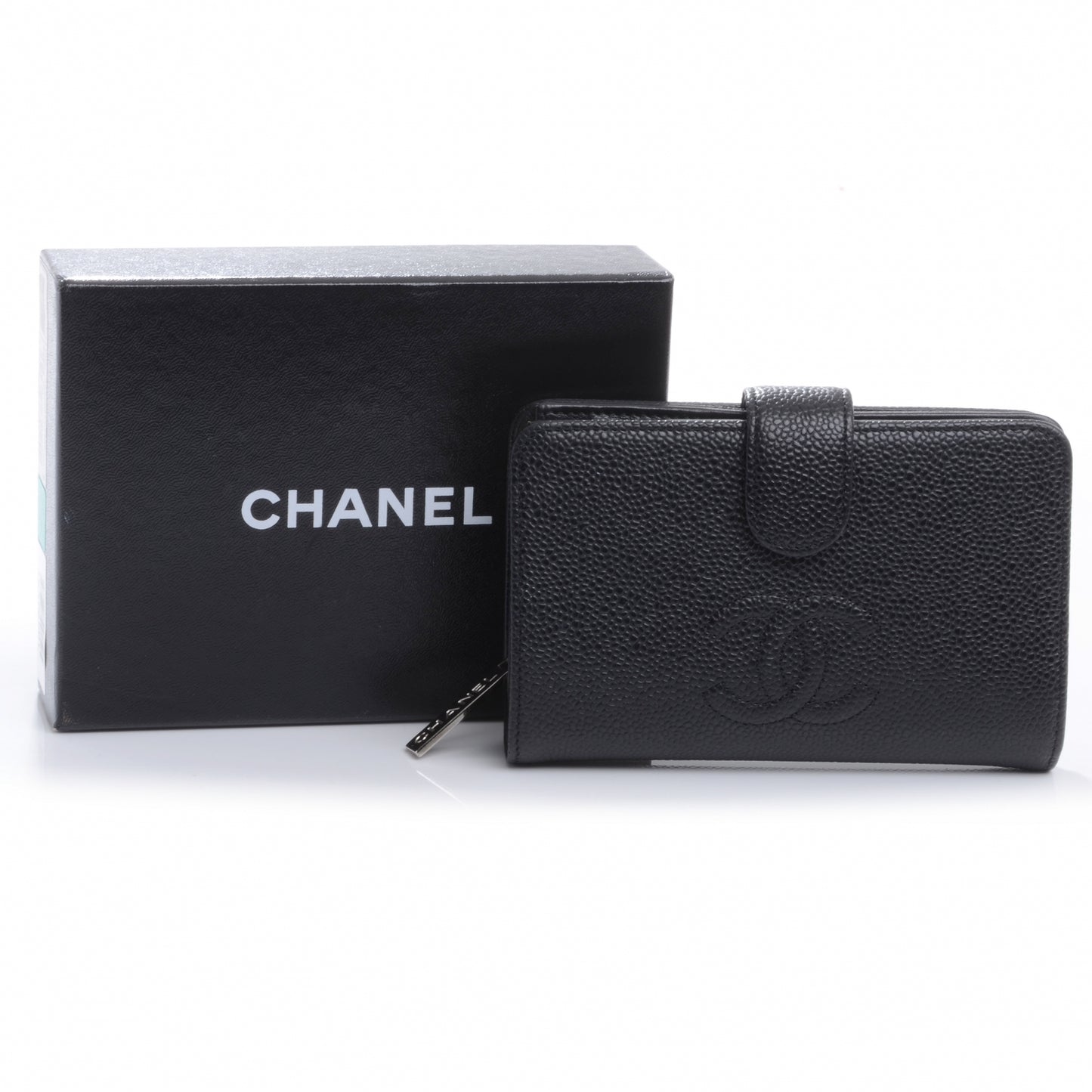 Caviar CC French Wallet Black