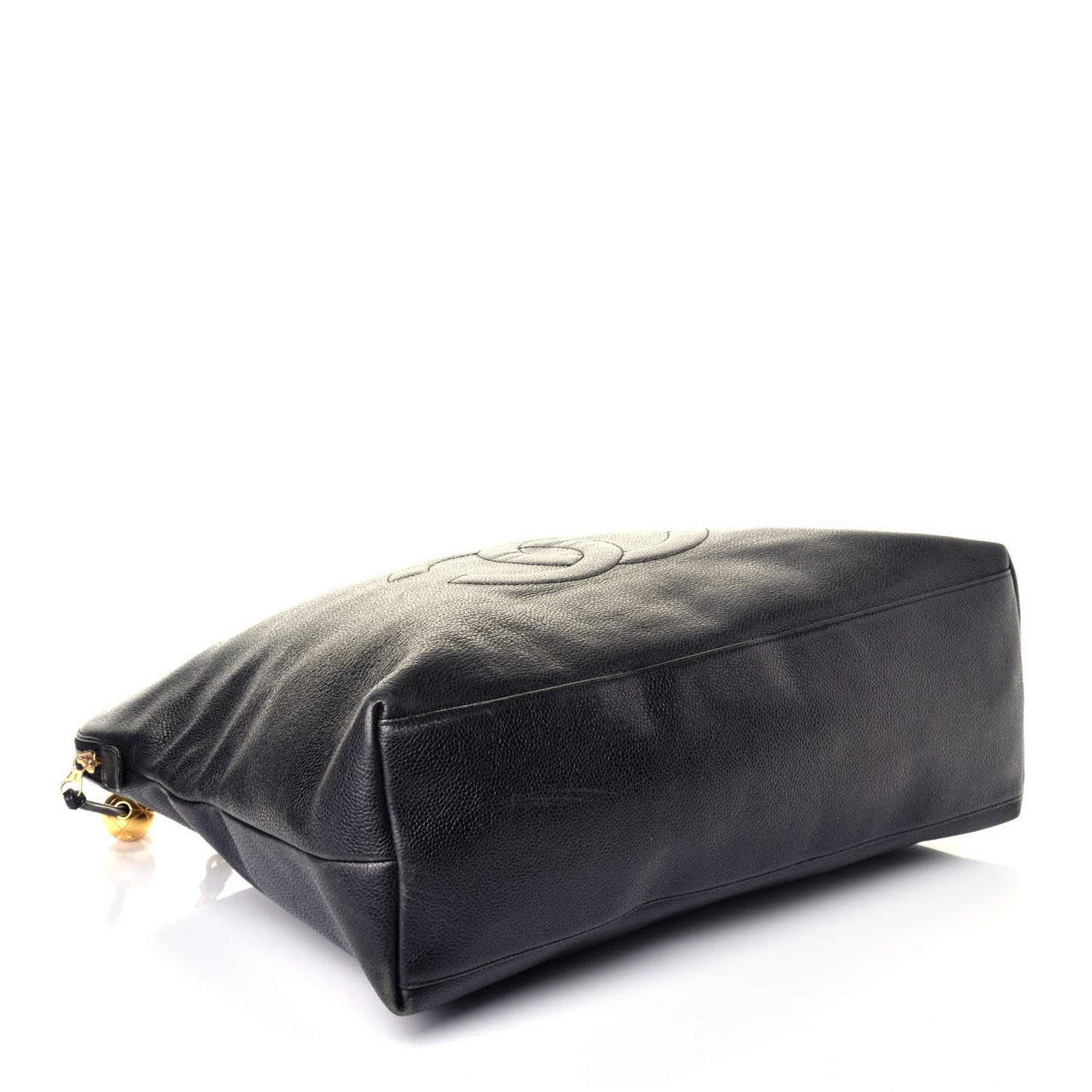 Caviar Large CC Shoulder Bag Black