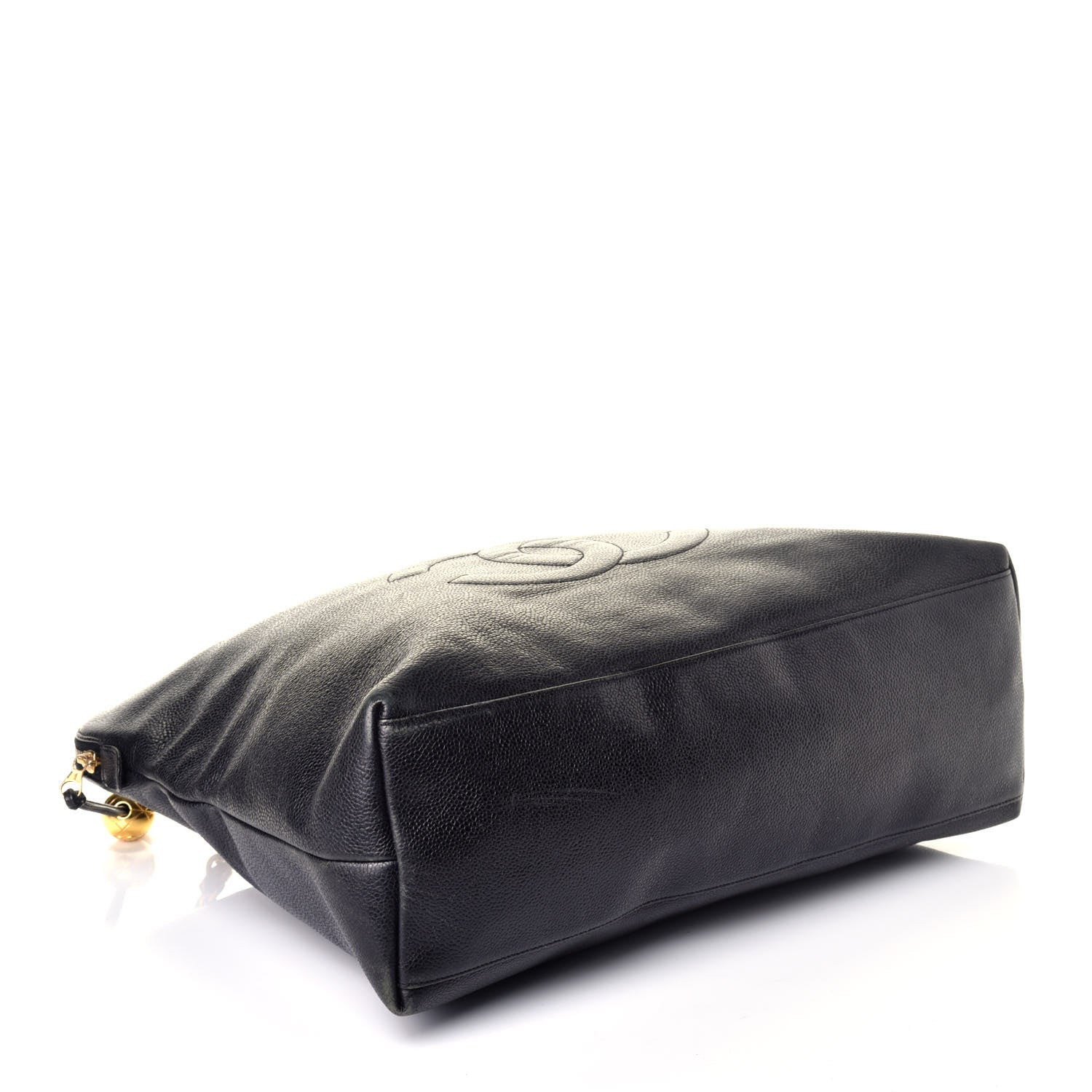 Chanel Caviar Large CC Shoulder Bag Black 4 of 9