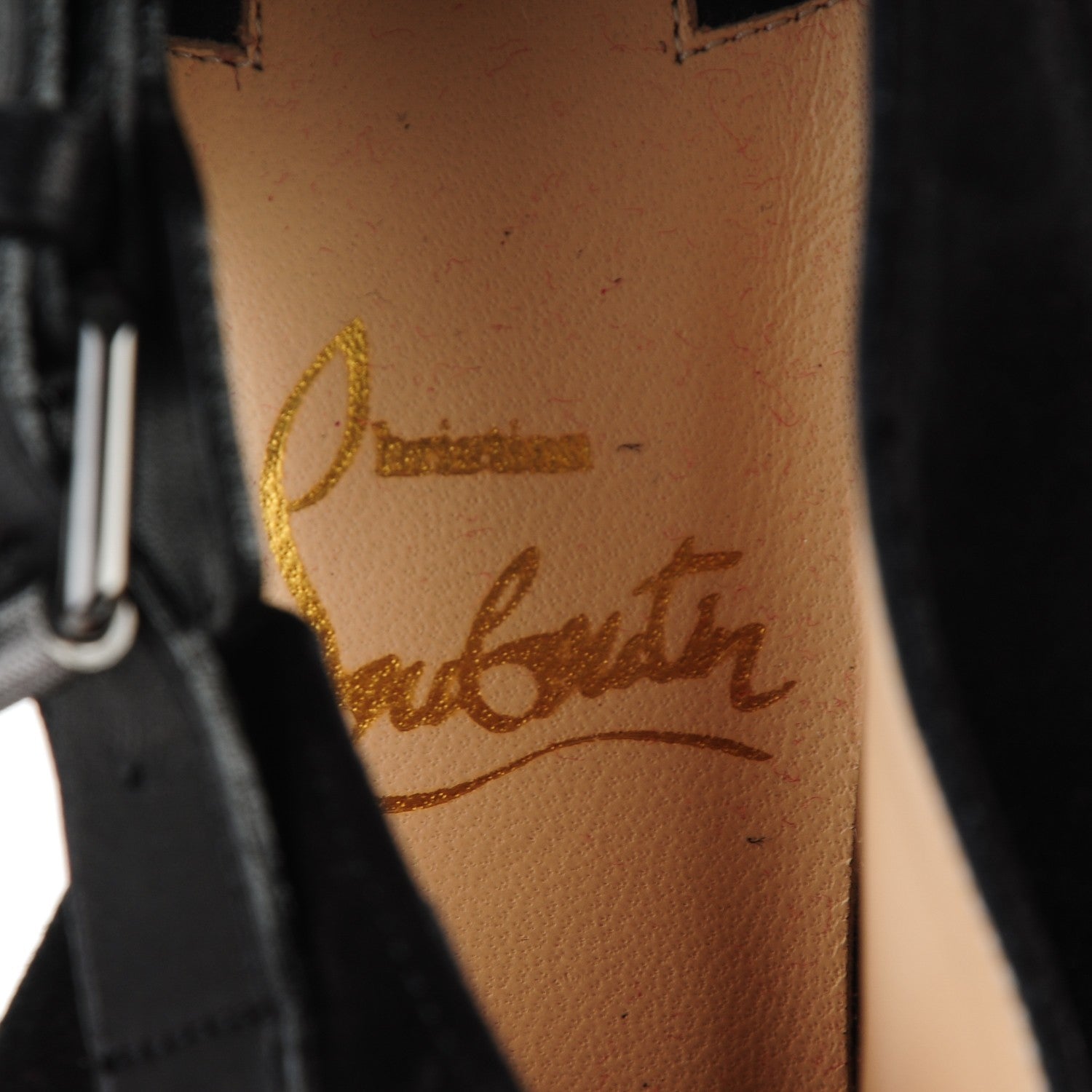 Christian Louboutin Suede Seferme 100 Ankle Boots 36 Black 7 of 7