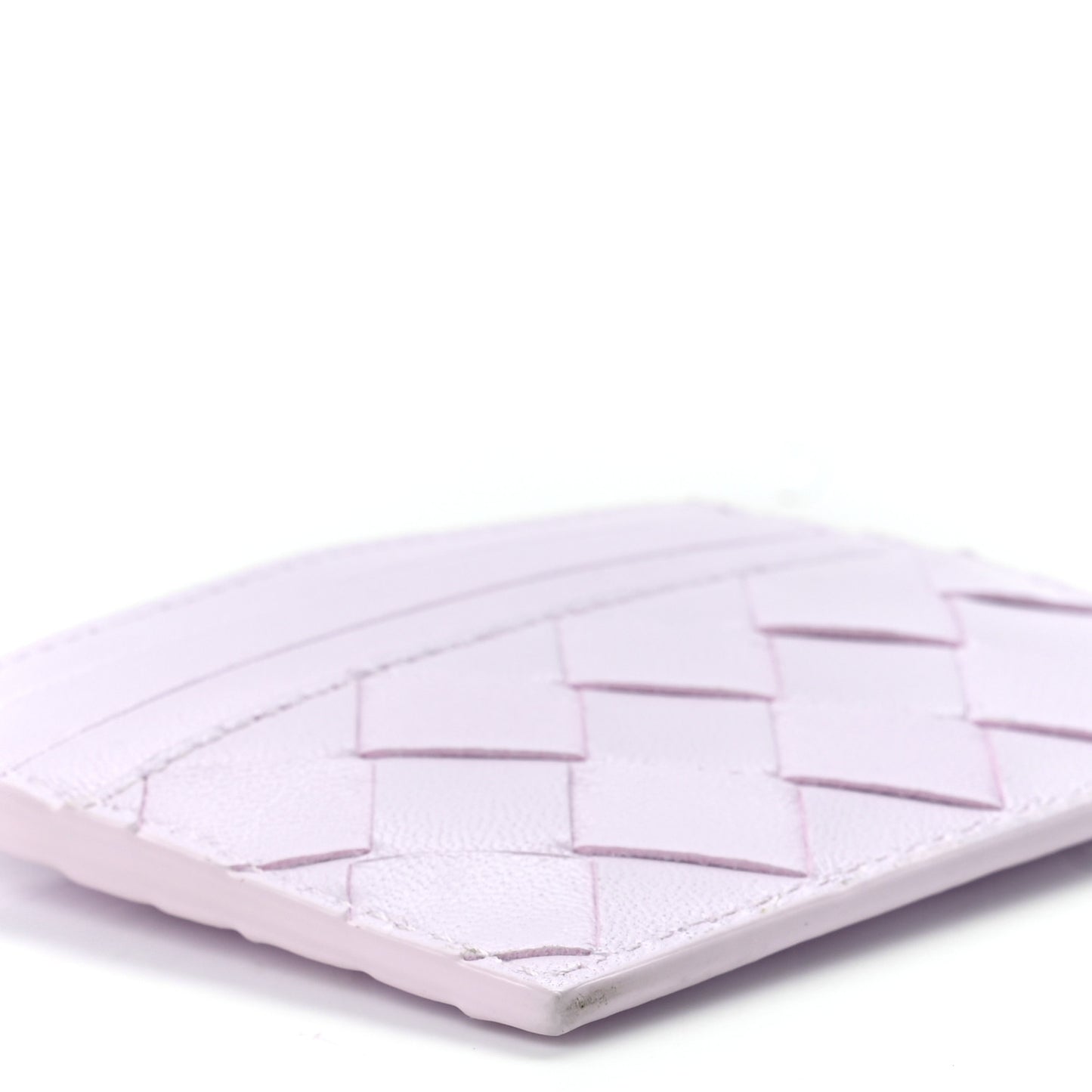 Nappa Intrecciato Card Holder Pink