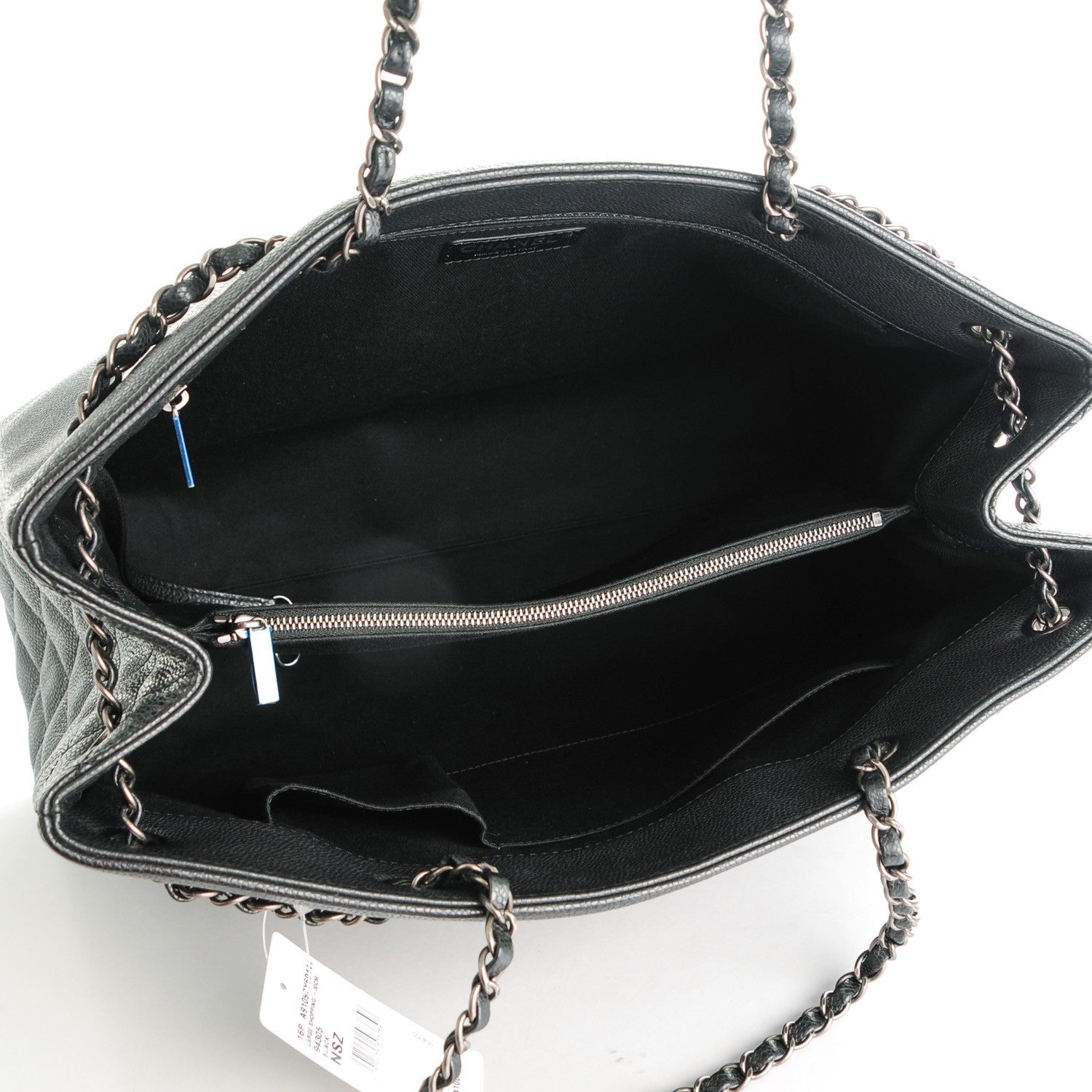 Chanel Grained Calfskin Large Shopping Tote Black 5 of 7