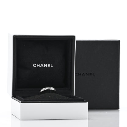 Chanel 18K White Gold Mini Coco Crush Ring 52 6 5 of 5