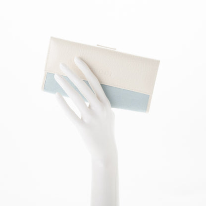 Gucci Monogram Calfskin Continental Flap Wallet Off White Blue 2 of 7