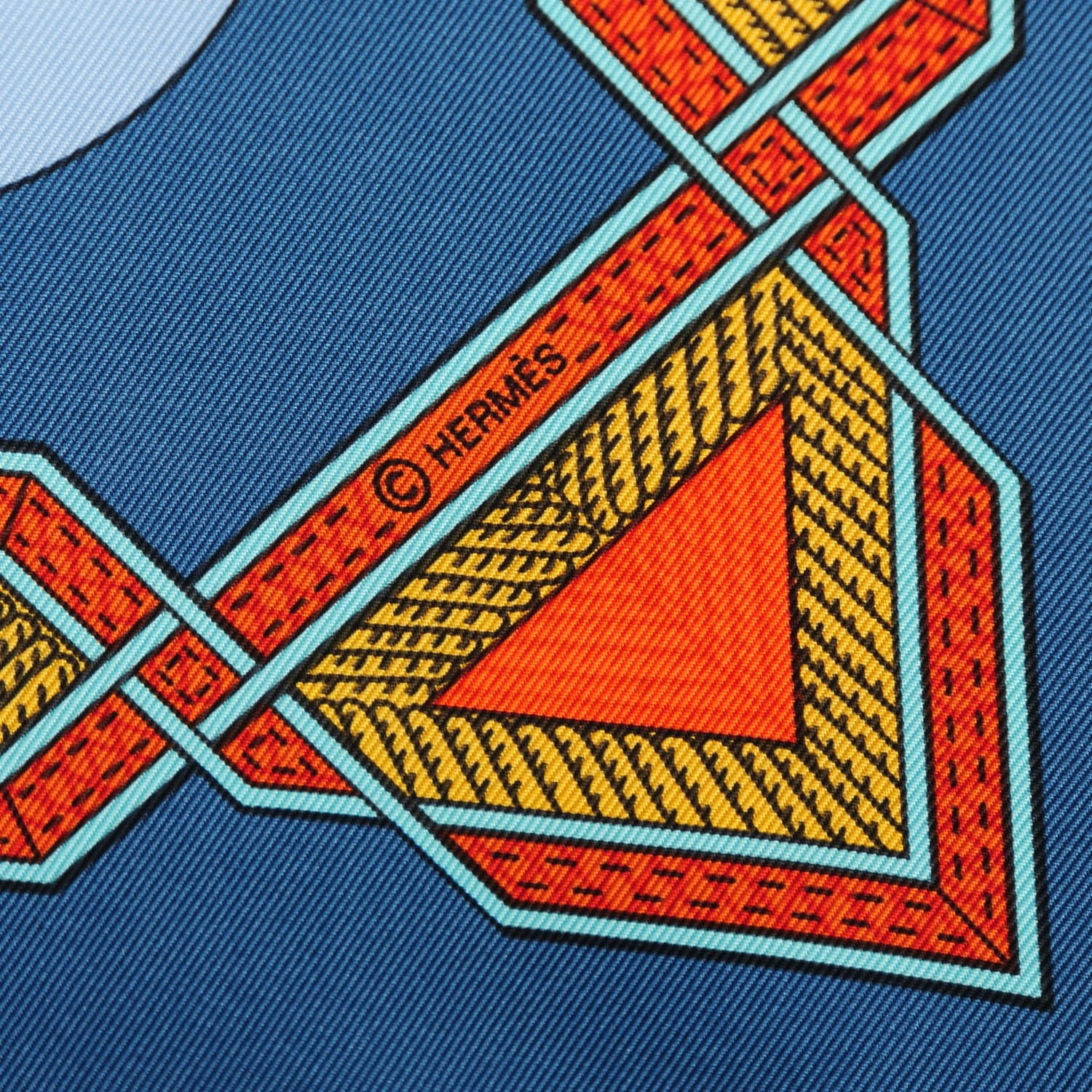 Hermes Silk Cuirs Du Desert Scarf 90 6 of 6
