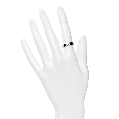 Cartier 18K White Gold Diamond 4mm LOVE Wedding Band Ring 49 5 2 of 5