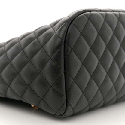 Chanel Lambskin Quilted Large Urban Spirit Backpack Black 9 of 10