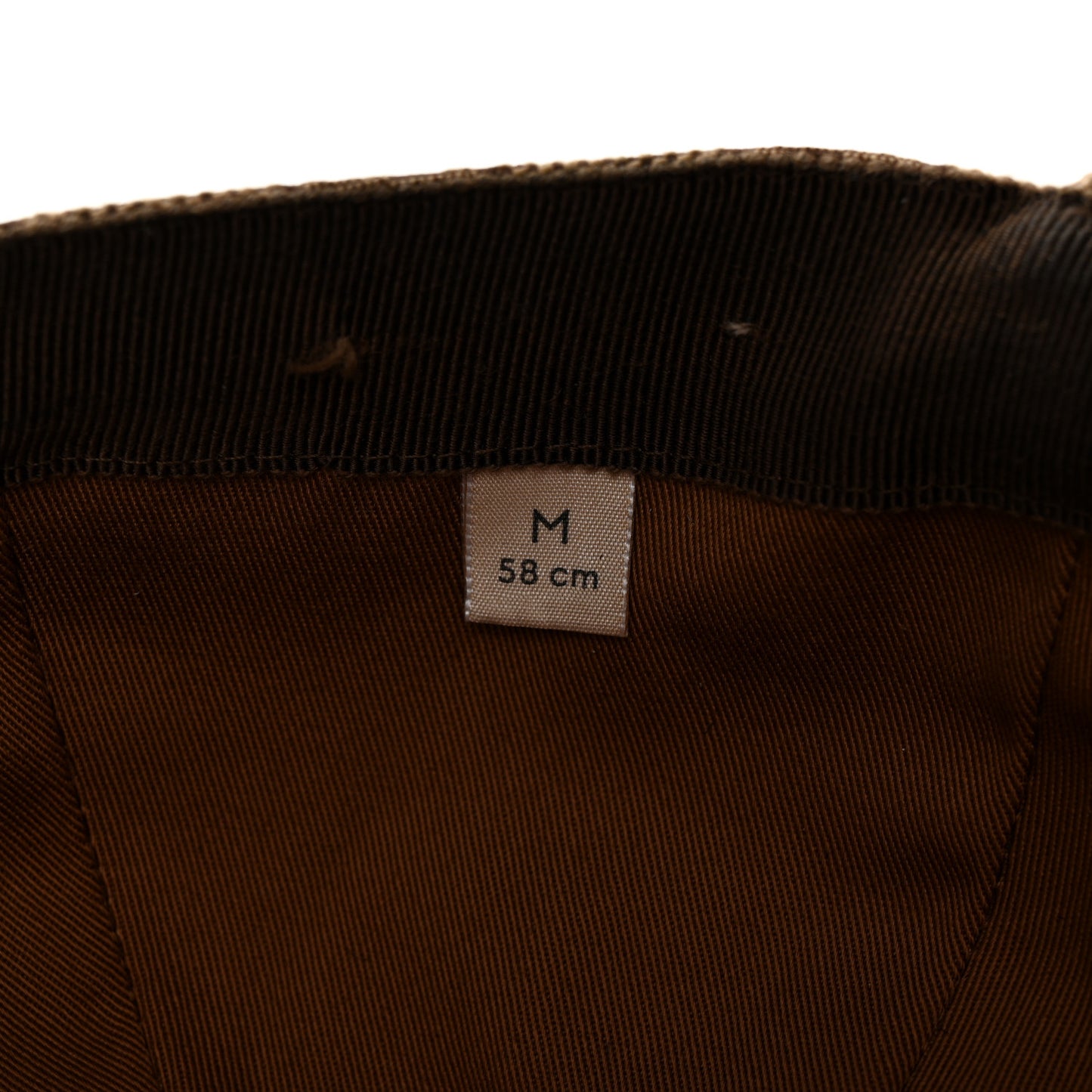 Monogram Textured Dollar Calfskin Zeno Baseball Hat M Beige