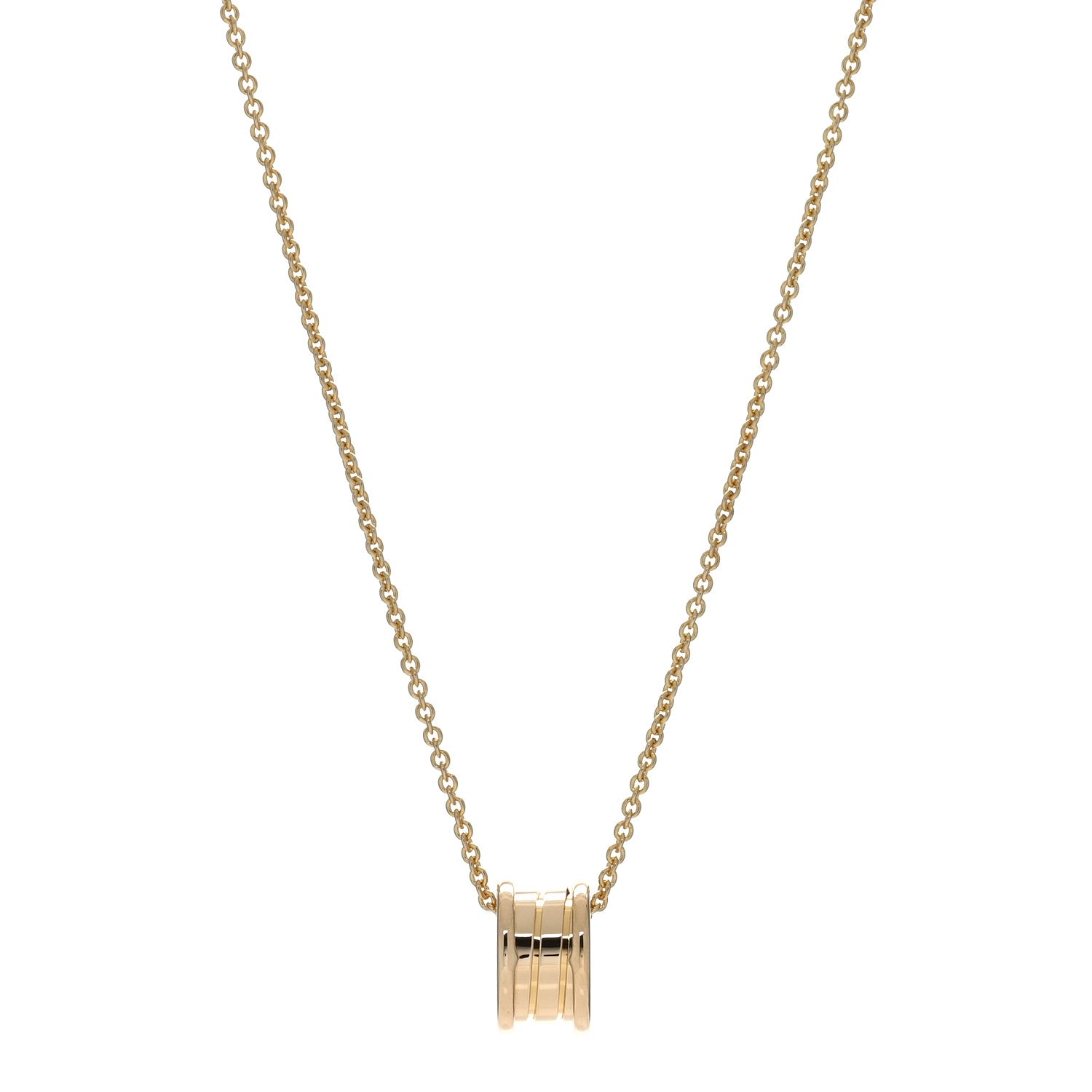 Bulgari 18K Yellow Gold B.Zero1 Pendant Necklace 1 of 5