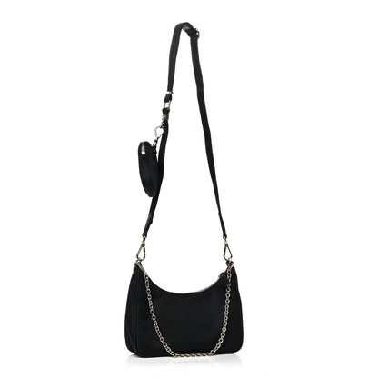 Prada Nylon Re-Edition 2005 Shoulder Bag Black 3 of 13