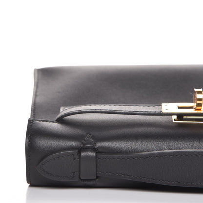 Hermes Swift Kelly Pochette Clutch Black 10 of 24
