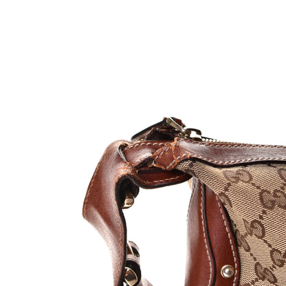 Gucci Monogram Web Studded Pelham Shoulder Bag Brown 7 of 10
