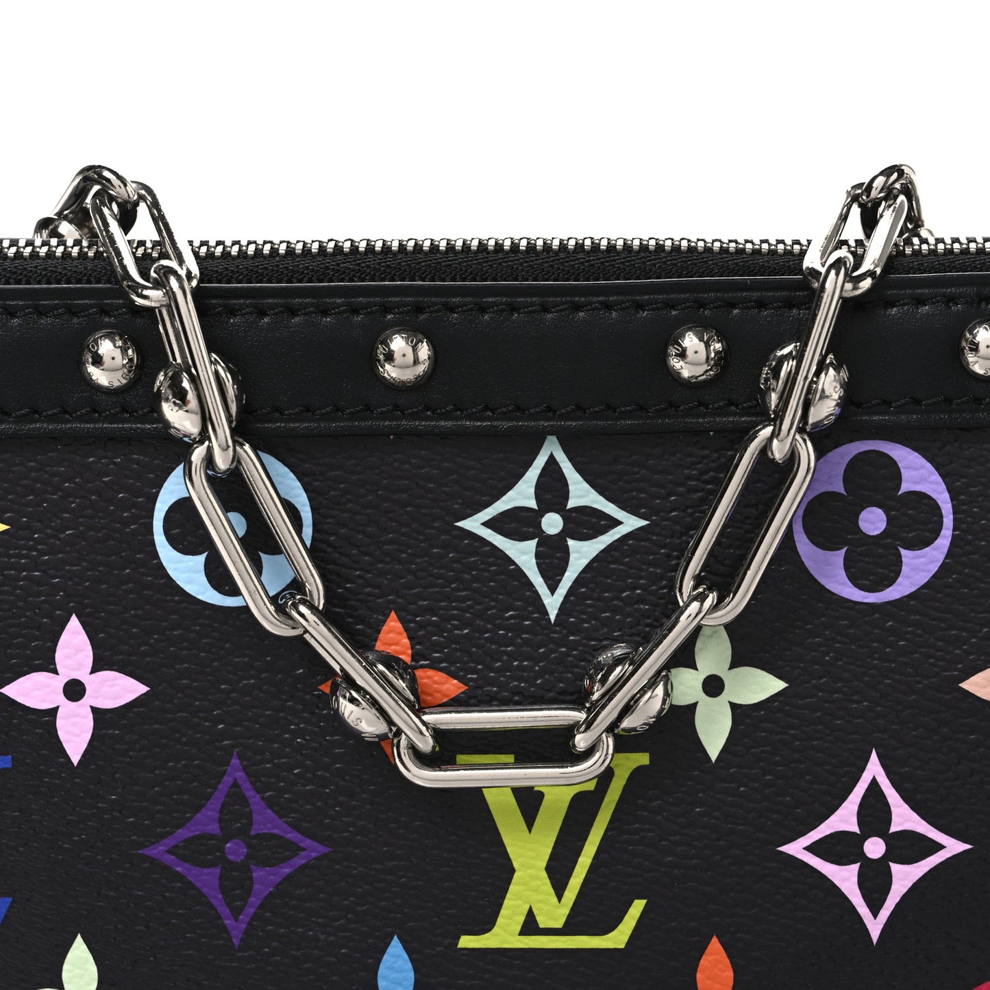 LV X TM Monogram Multicolor Pochette Accessories Black