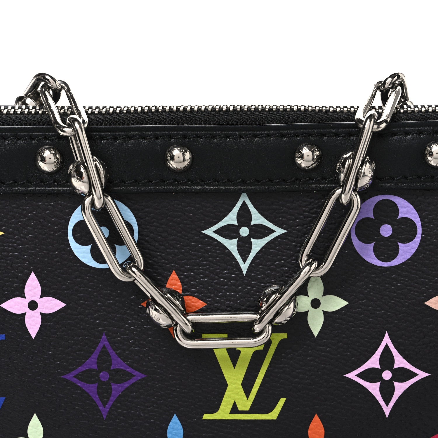 Louis Vuitton LV X TM Monogram Multicolor Pochette Accessories Black 8 of 11