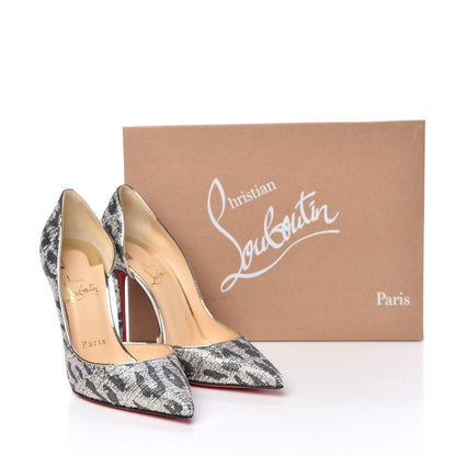 Christian Louboutin Lurx Gigi Specchio Iriza 100 Pumps 36 Black Light Gold 10 of 10