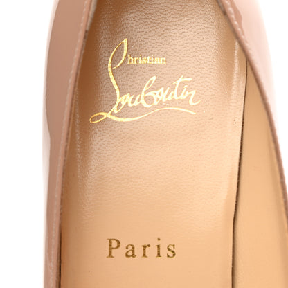 Christian Louboutin Patent Pigalle Follies 55 Pumps 40 Nude 7 of 8