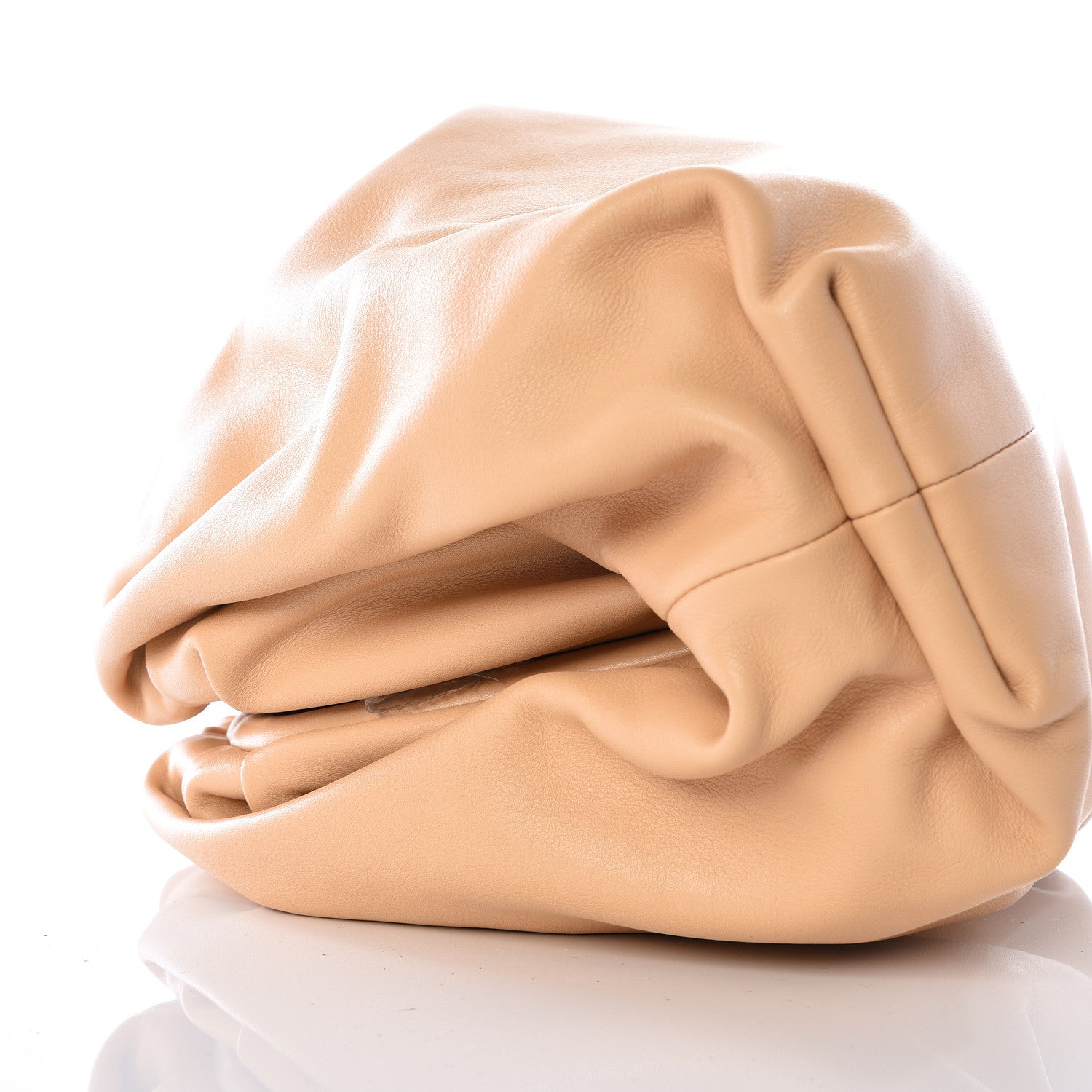 Bottega Veneta Smooth Butter Calf The Pouch Oversized Clutch Nude 7 of 8