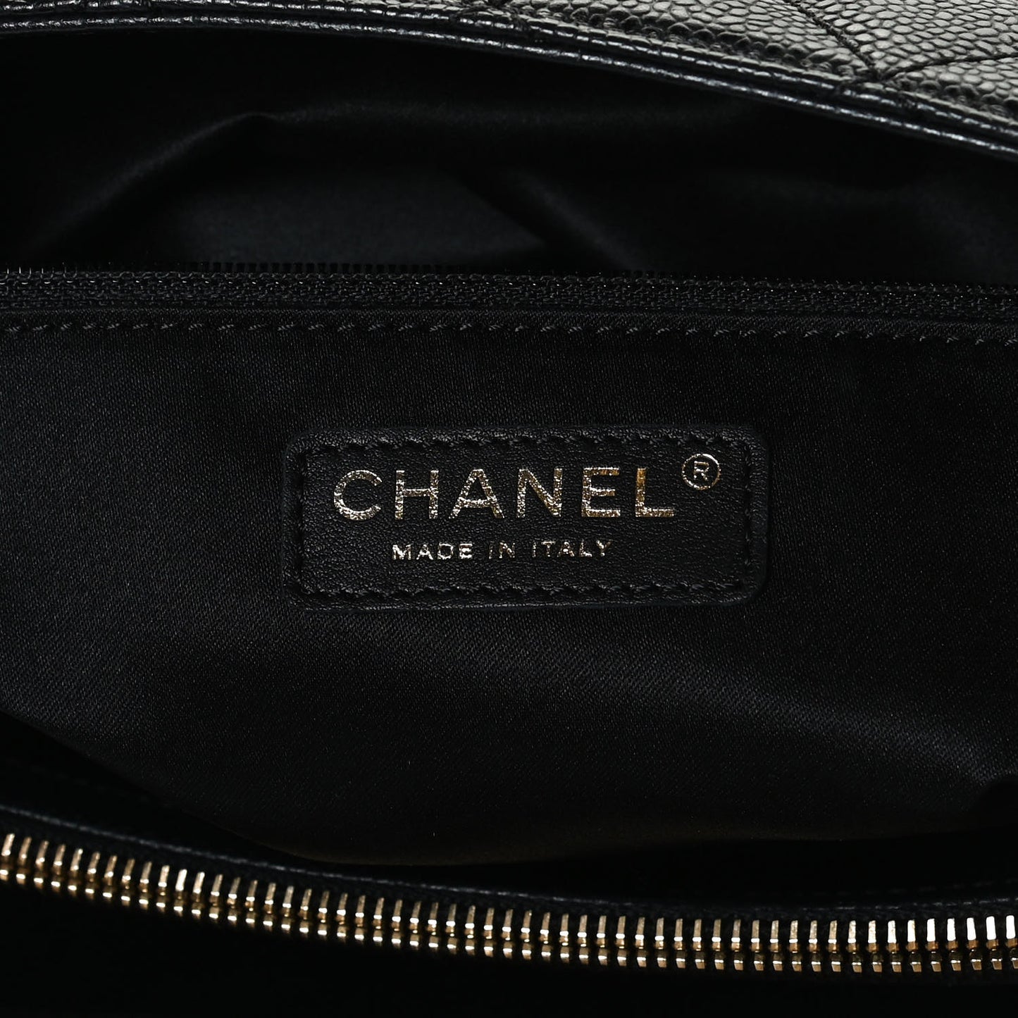 Caviar Quilted Grand Shopping Tote GST Black