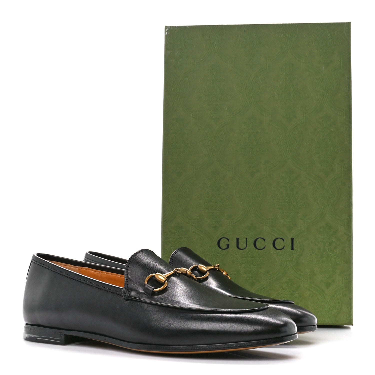 Gucci Calfskin Womens Jordaan Loafers 38 Black 9 of 9