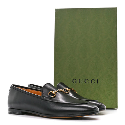Gucci Calfskin Womens Jordaan Loafers 38 Black 9 of 9