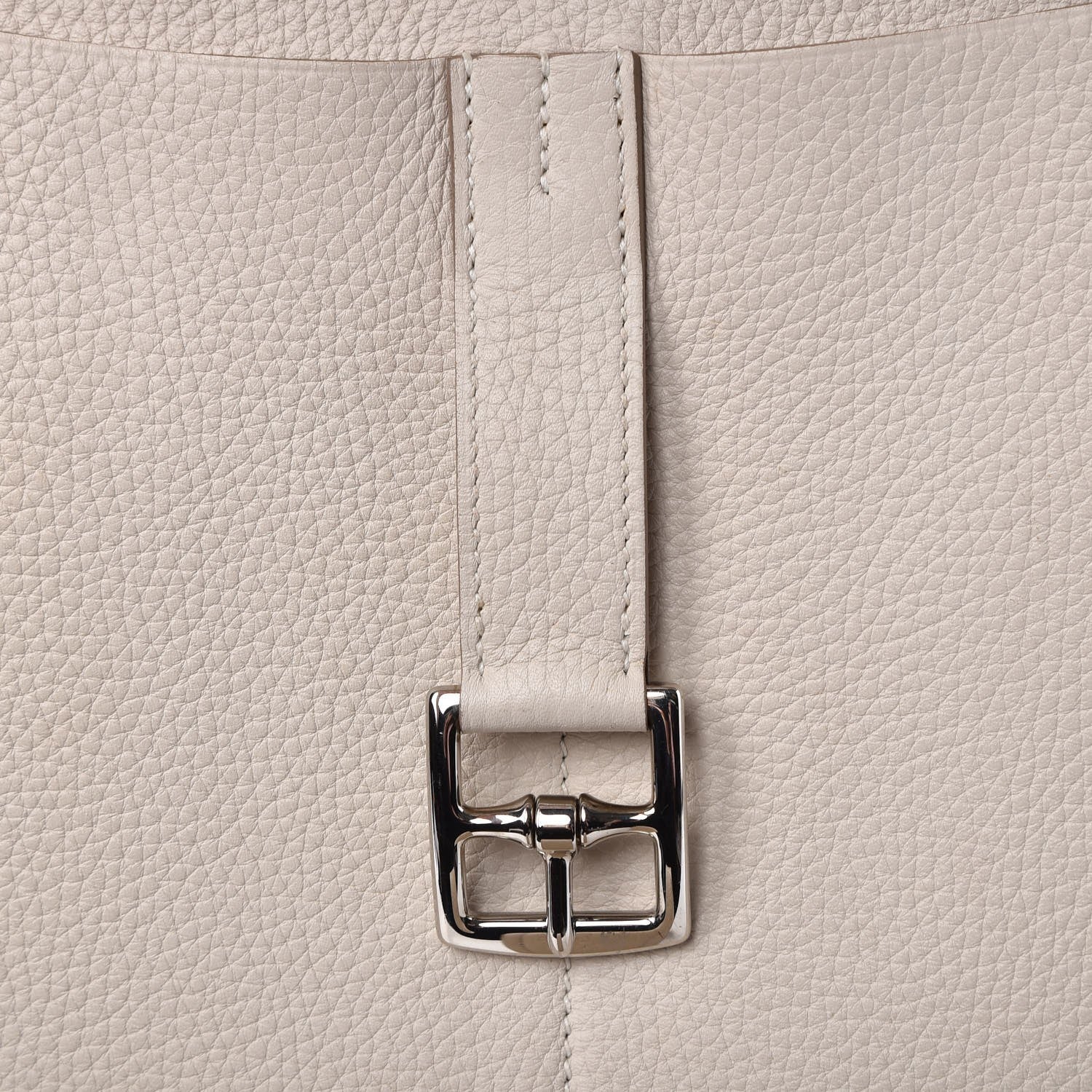 Hermes Taurillon Clemence Halzan 31 GM Craie 10 of 16