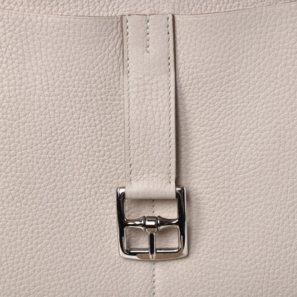 Hermes Taurillon Clemence Halzan 31 GM Craie 10 of 16