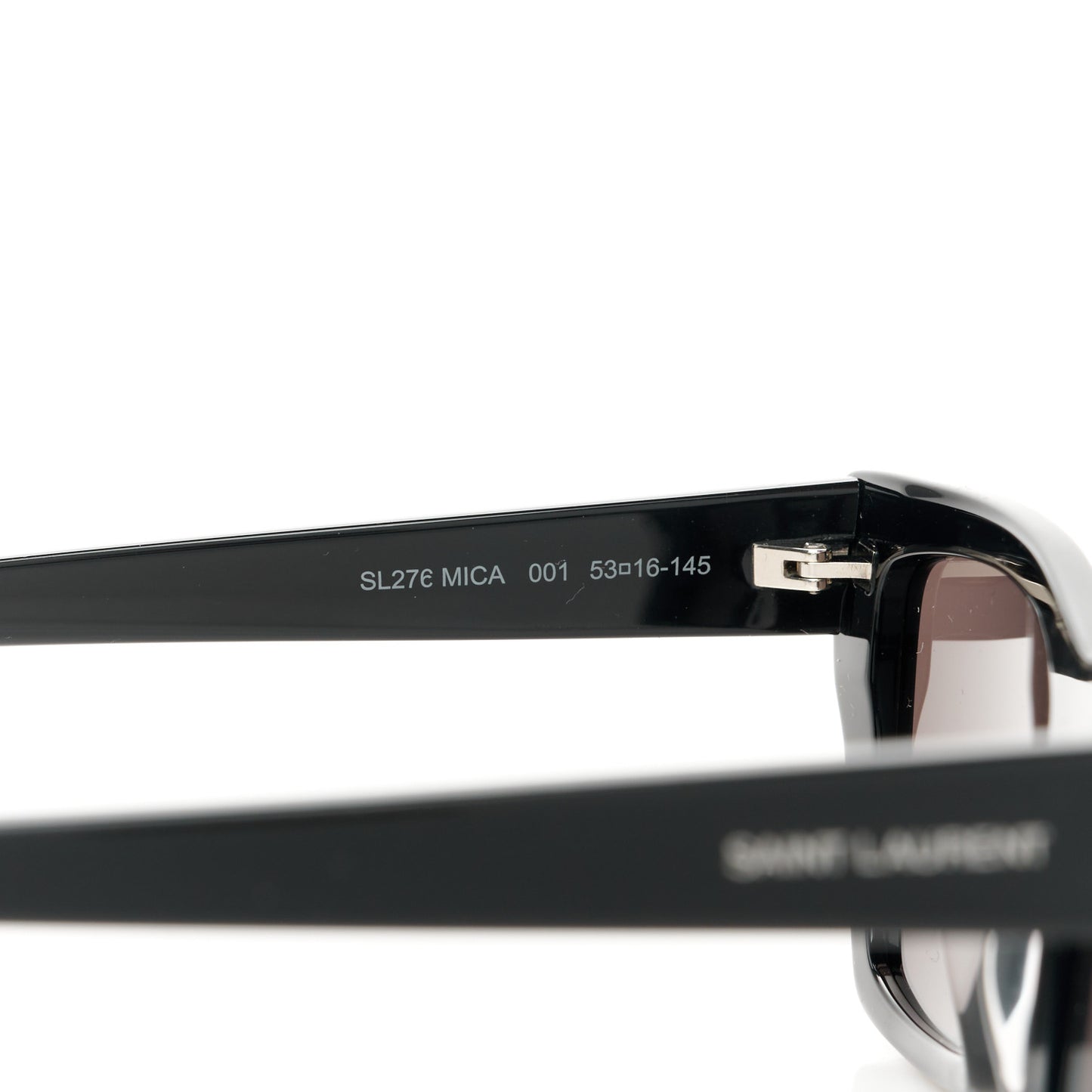 Acetate Mica Cat Eye Sunglasses SL 276 Black