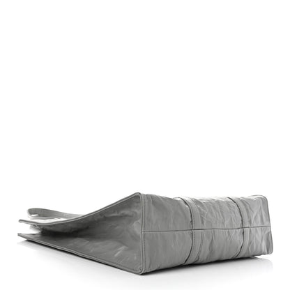Prada Nappa Antique Small Tote Slate Grey 4 of 10